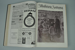 Illustrirte Zeitung German Magazine Bound WWI 1918 Vol I