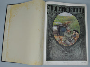 Illustrirte Zeitung German Magazine Bound WWI 1915 Vol II