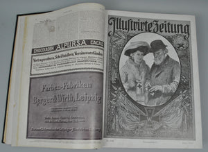 Illustrirte Zeitung German Magazine Bound WWI 1916 Vol I