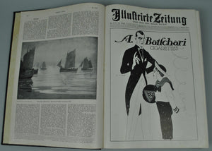 Illustrirte Zeitung German Magazine Bound WWI 1914 Vol II