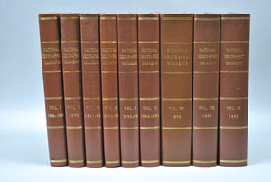 National Geographic Magazine Reprint 18 Bound Volumes 1888-1907