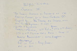 Ignace Pleyel Favorite Sinfonie Printed for William Forester Instrument Maker