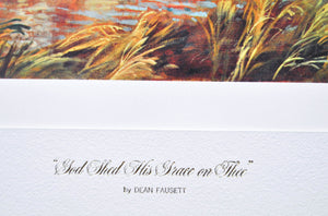 Dean Fausett - God Shed His Grace on Thee - Signed Lithograph - 1973
