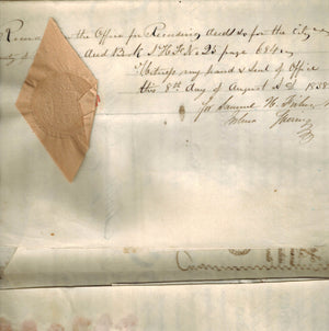 Deed Mary J Roy to Isaac Bartram 1823 N Pennsylvania Railroad