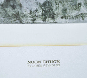1973 Noon Chuck by James Reynolds Western Art Print Franklin Mint Collection