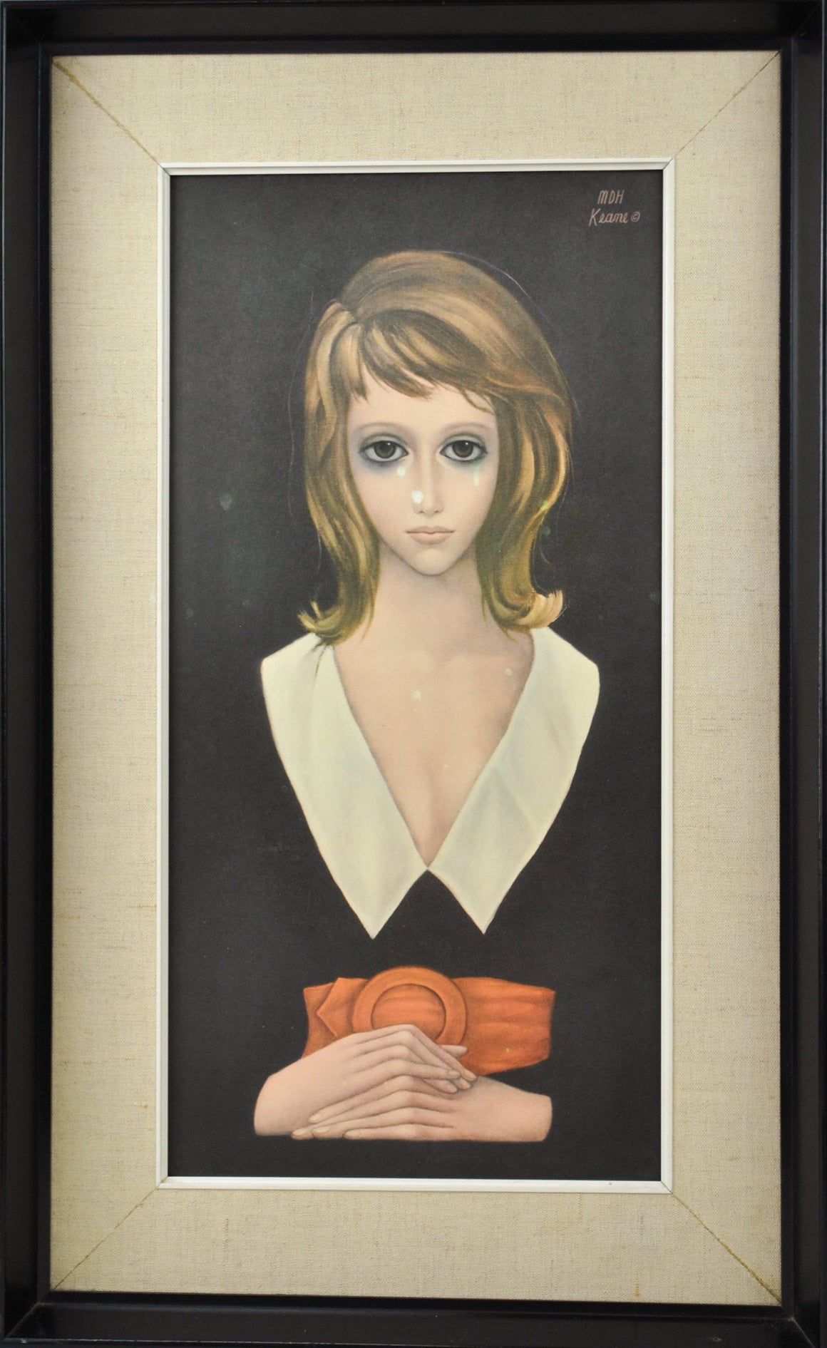 Margaret Keane - Young Woman - Offset Lithograph on Board