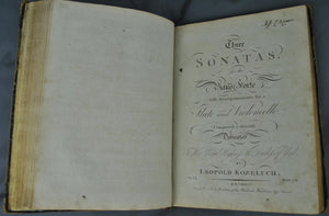 Bound Engraved Sheet Music ca. 1778-1822 Adeste Fideles Pleyel Cramer Kozeluch