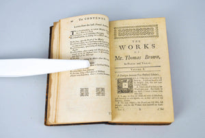 The Works of Mr. Thomas Brown by James Drake 1744