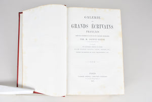 Galerie des Grands Ecrivains Francais by M. Sainte-Beuve 1878