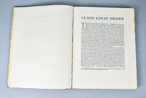 Claud Lovat Fraser by John Drinkwater Signed Limited 313 of 450