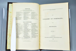 The Gallery Of Portraits With Memoirs pub Charles Knight 1833-1837