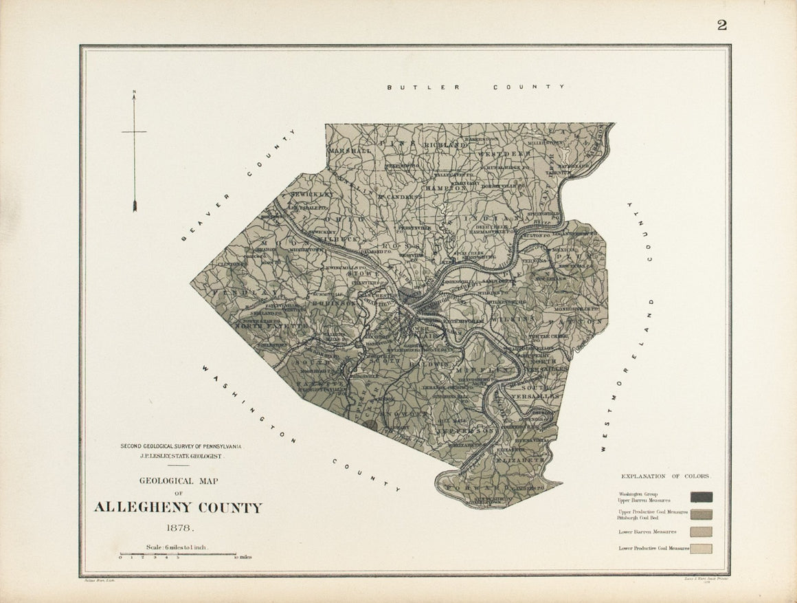 1885 Allegheny County Pennsylvania - Lesley