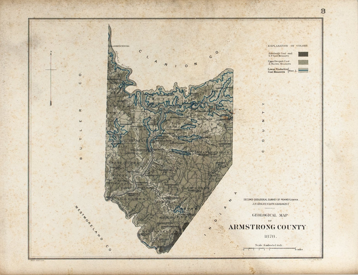 1885 Armstrong County Pennsylvania - Lesley