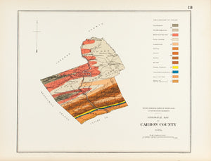 1885 Carbon County Pennsylvania - Lesley