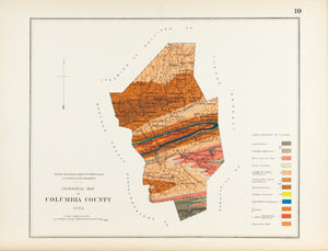 1885 Columbia County Pennsylvania - Lesley