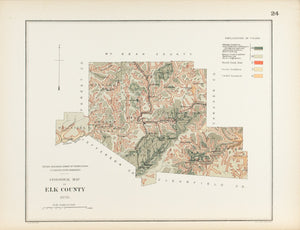 1885 Elk County Pennsylvania - Lesley