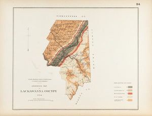 1885 Lackawanna County Pennsylvania - Lesley