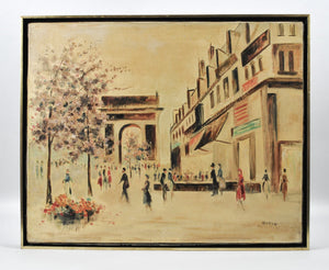 Morin - Arc de Triomphe - Signed Oil Painting - c 1950