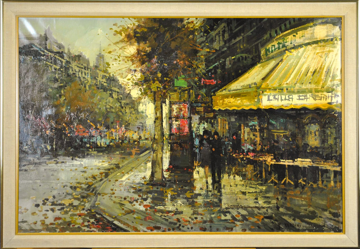 Bruno Nardini - European Street Scene - Oil Painting