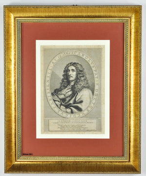 Charles Patin 17th c. Medical Doctor Portrait Print Paris France Claude Lefebvre
