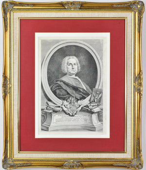 Francesco Roncalli Parolini 18th c. Italian Antique Medical Portrait Botanist