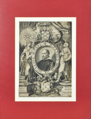 D Petrus Mich De Heredia Caduceus Antique Doctor Print