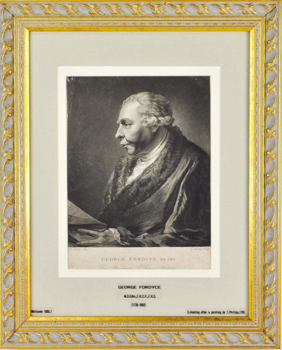 George Fordyce (1736-1802) Antique Doctor Print 1795