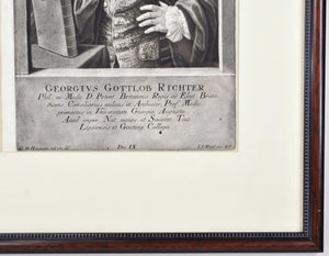 Georgius Gottlob Richter (1694-1773) Antique Medical Doctor Print