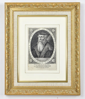 Achilles Gasser (1505-1577) Antique Astronomy Medical Doctor Print