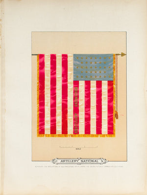 Artillery National Antique Civil War Union Army Flag Print 1887