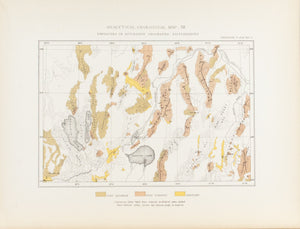 1870 Analytical Geological Map XII - Clarence King