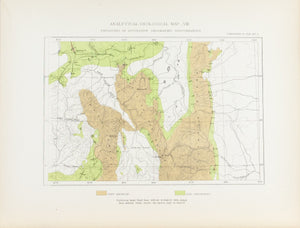 1870 Analytical Geological Map VIII - Clarence King