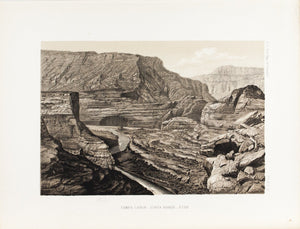 Yampa Canyon Uinta Range Utah Antique View Print 1870