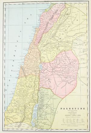 1887 Palestine Egypt Nubia Abyssinia - Cram