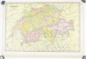 1887 Switzerland & France - Cram