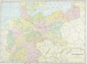 1887 Germany Austro-Hungarian & Italy - Cram