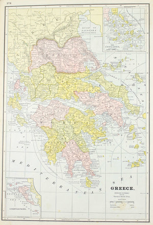 1887 Turkey in Europe Greece - Cram