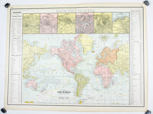 1887 World Map - Cram
