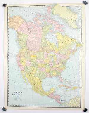 1887 North America - Cram