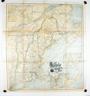 1890 ABC Pathfinder Railway Guide Map