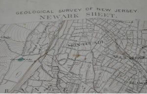 1914 Geological Survey of New Jersey Newark - Henry Kummel