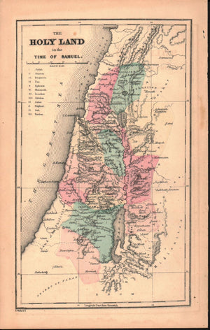 1870 The Holy Land in the Time of Samuel - E Wells