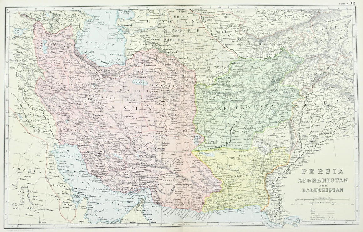 1891 Persia Afghanistan Baluchistan