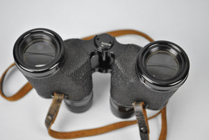WWII US Army Bausch & Lomb 6x30 Military Binoculars w/ Hidden Box Book Case