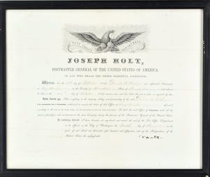 Autograph Joseph Holt Lincoln Assassination Prosecutor 1859