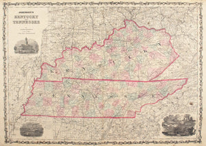 1860 Kentucky and Tennessee - Johnson