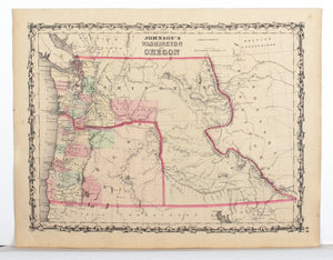 1860 Washington and Oregon - Johnson