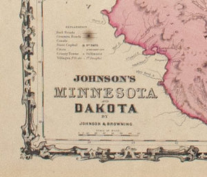 1860 Minnesota and Dakota - Johnson