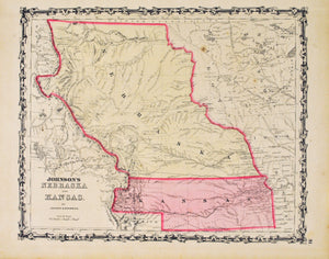 1860 Nebraska and Kansas - Johnson