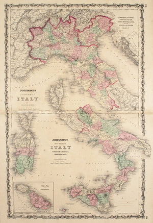 1860 Northern and Southern Italy - Johnson